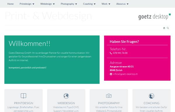 Vorschau von goetz-desktop.ch, Goetz Desktop GmbH