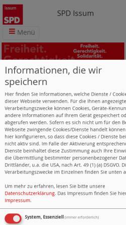 Vorschau der mobilen Webseite www.spd-issum.de, SPD-Ortsverein Issum