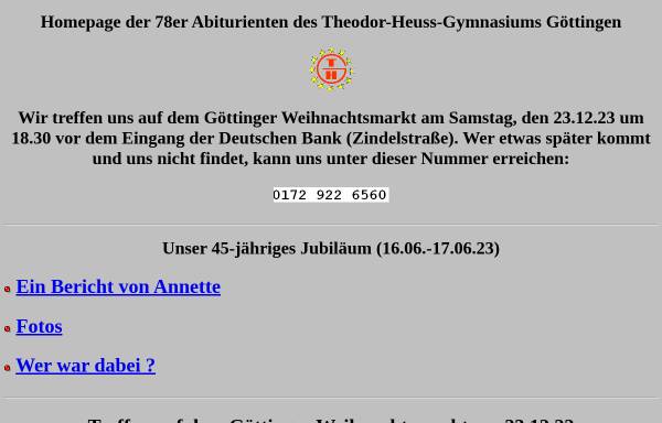 Vorschau von www.die78er.de, Göttingen - Theodor-Heuss-Gymnasium (THG)