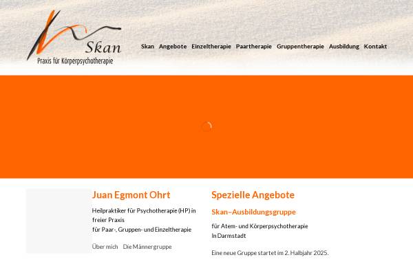 Vorschau von www.skan-koerpertherapie.com, Skan-Körpertherapie, Juan Egmont Ohrt