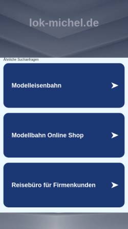Vorschau der mobilen Webseite www.lok-michel.de, Lok-Michel.de, Michael Bieber