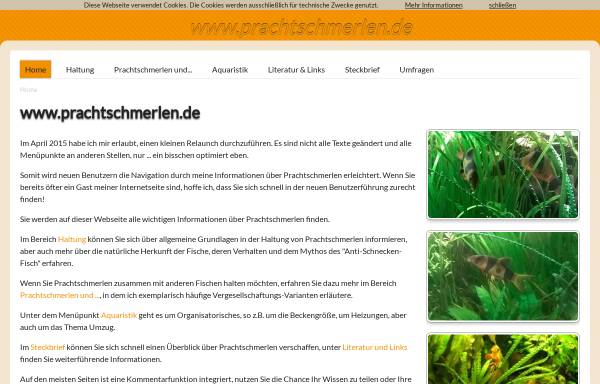 Vorschau von www.prachtschmerlen.de, Prachtschmerlen