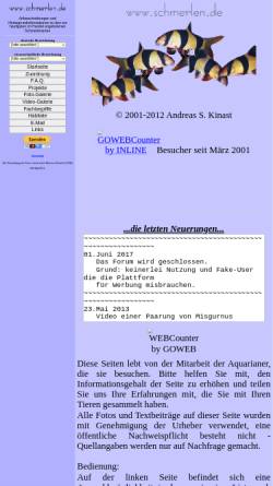 Vorschau der mobilen Webseite www.schmerlen.de, Schmerlen