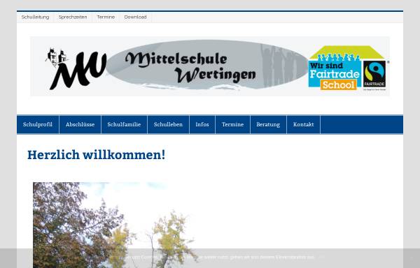 Vorschau von www.mittelschule-wertingen.de, Hauptschule