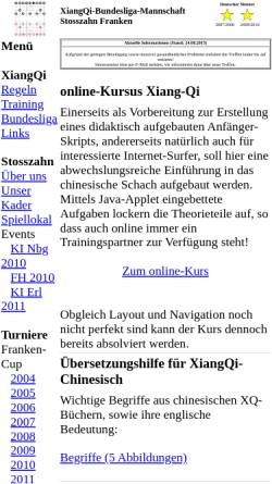 Vorschau der mobilen Webseite www.stosszahn-franken.de, Stosszahn Franken