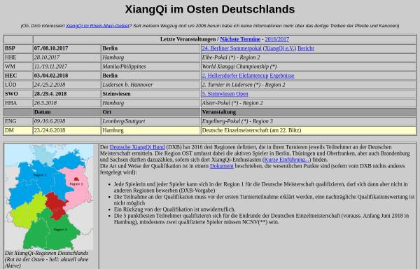 Vorschau von www.proxima-centauri.de, XiangQi im Rhein-Main-Gebiet
