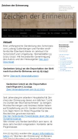Vorschau der mobilen Webseite www.zeichen-der-erinnerung.org, Zeichen der Erinnerung: Tatort Nordbahnhof