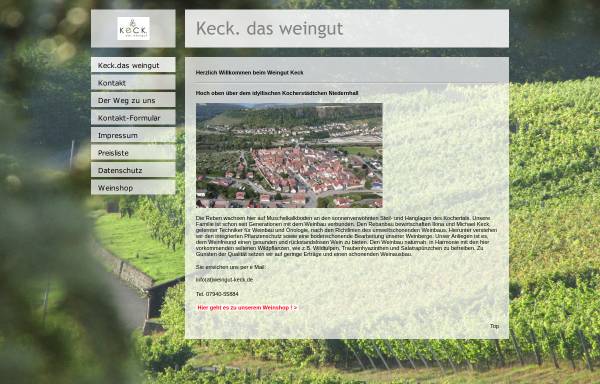 Vorschau von www.weingut-keck.de, Weingut Keck