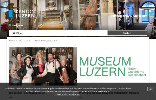 Vorschau von historischesmuseum.lu.ch, Historisches Museum