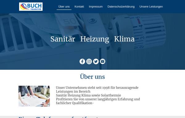 Vorschau von www.buch-haustechnik.de, Michael Buch Haustechnik