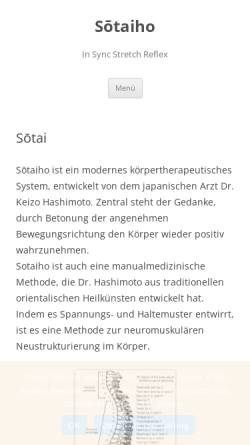 Vorschau der mobilen Webseite sotaiho.de, Sotaiho - Manuelle Integration