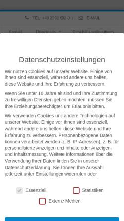 Vorschau der mobilen Webseite www.schniewindt.de, Schniewindt GmbH & Co. KG