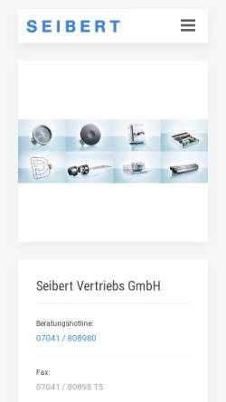 Vorschau der mobilen Webseite www.ego-seibert.de, Seibert-Vertriebs-GmbH