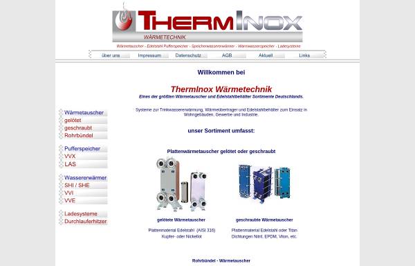 Vorschau von www.therminox.de, Therminox, Inh. Kurt Hemmerich