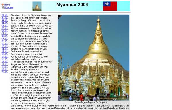 Vorschau von www.anschuetz-web.de, Individuelle Rundreise durch Myanmar [Tilo Anschütz]