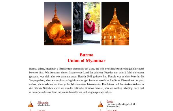 Vorschau von www.vivien-und-erhard.de, Reiseerinnerungen Burma [Vivien & Erhard Veit]