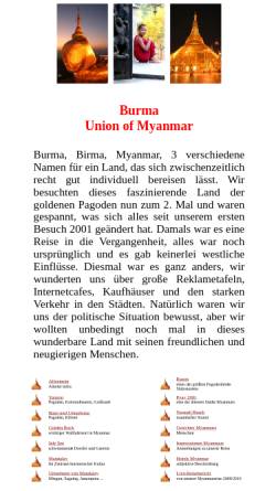 Vorschau der mobilen Webseite www.vivien-und-erhard.de, Reiseerinnerungen Burma [Vivien & Erhard Veit]