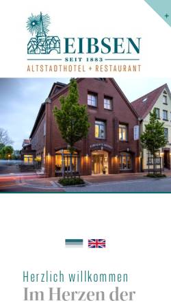 Vorschau der mobilen Webseite www.altstadthotel-eibsen.de, Altstadt-Hotel Eibsen