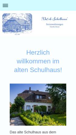 Vorschau der mobilen Webseite www.ferienwohnungen-otterndorf.de, Dat ole Scholhuus