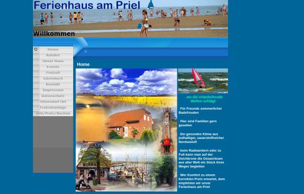 Vorschau von www.otterndorf-urlaub.de, Ferienhaus am Priel
