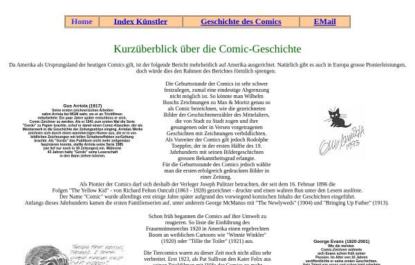Vorschau von www.cyranos.ch, Entstehungsgeschichte des Comic