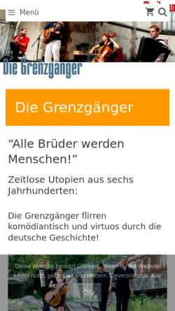 Vorschau der mobilen Webseite www.folksong.de, Grenzgänger