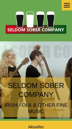 Vorschau der mobilen Webseite www.seldomsober.de, Seldom Sober Company