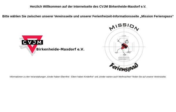 Vorschau von www.cvjm-birkenheide.de, CVJM Birkenheide-Maxdorf e.V.