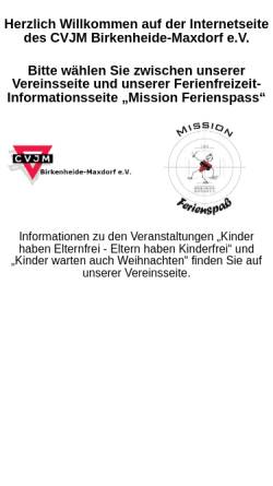 Vorschau der mobilen Webseite www.cvjm-birkenheide.de, CVJM Birkenheide-Maxdorf e.V.