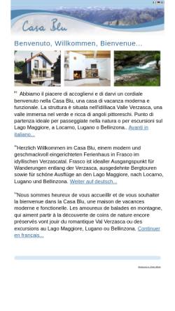 Vorschau der mobilen Webseite www.casablu.ch, Ferienhaus Casa blu