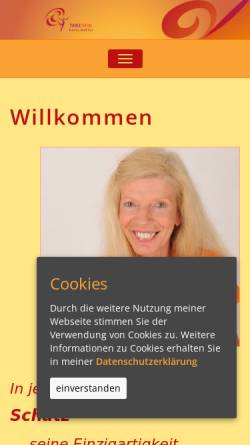 Vorschau der mobilen Webseite www.karlamueller-tanz.de, TanzSein