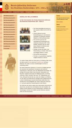 Vorschau der mobilen Webseite historische-uniformen.de, Historische Uniformen e.V.