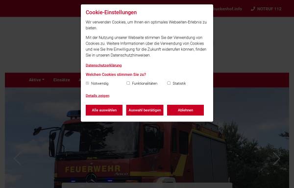 Vorschau von ff-buckenhof.de, Freiwillige Feuerwehr Buckenhof