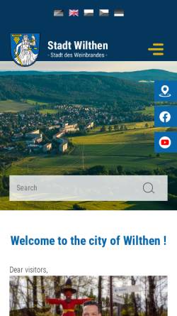 Vorschau der mobilen Webseite www.wilthen.de, Stadt Wilthen