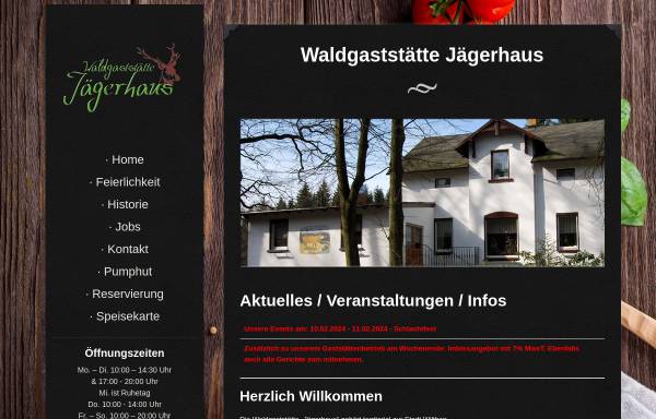 Vorschau von www.jaegerhaus-wilthen.de, Waldgaststätte Jaegerhaus Wilthen