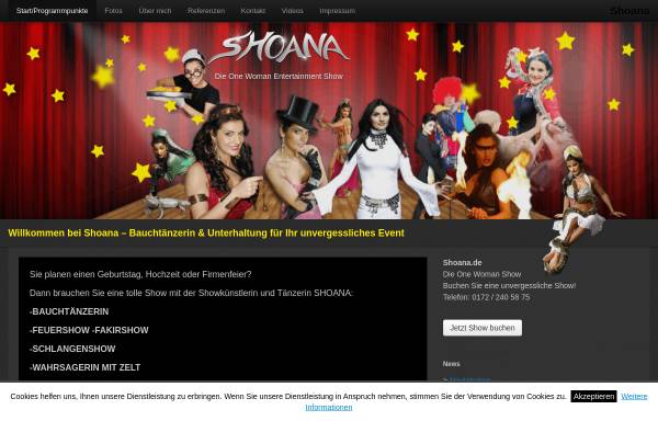Vorschau von www.shoana.de, Shoana