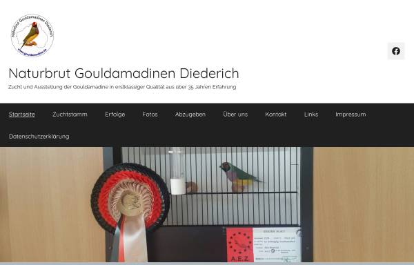Vorschau von www.gouldamadine.de, Die Gouldamadine