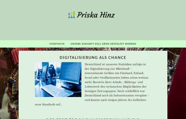 Vorschau von www.priska-hinz.de, Hinz, Priska (MdB)