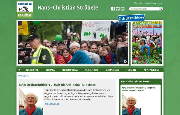 Vorschau von www.stroebele-online.de, Ströbele, Hans-Christian (MdB)