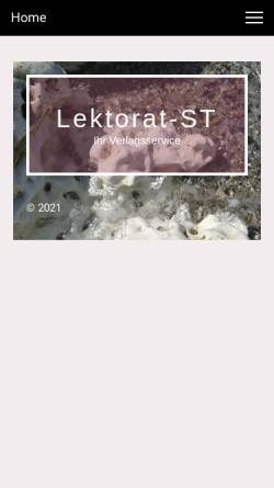 Vorschau der mobilen Webseite lektorat-st.de, Stefanie Teichert
