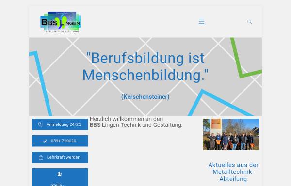 Vorschau von www.bbs-lingen-tg.de, Berufsbildende Schulen Lingen