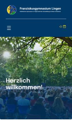 Vorschau der mobilen Webseite www.franziskusgymnasium.de, Franziskusgymnasium