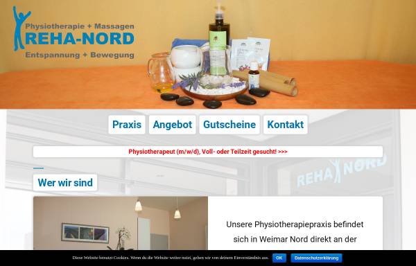 Vorschau von www.physiotherapie-weimar.de, Physiotherapie Reha-Nord