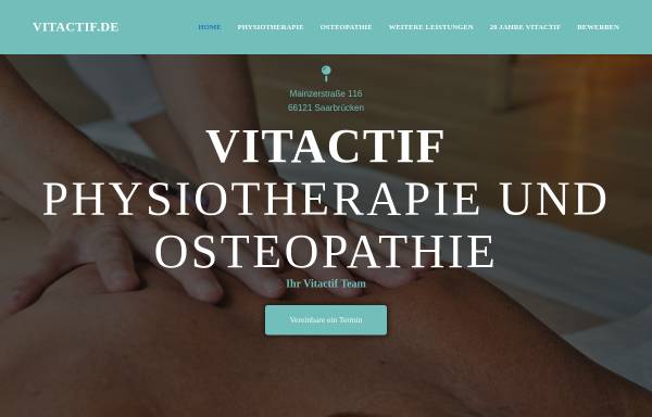 Vorschau von www.vitactif.de, Victafit - Praxis für Krankengymnastik, Med. Aufbautraining, Vitabalance