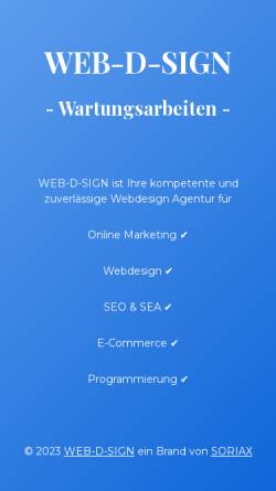 Vorschau der mobilen Webseite www.web-d-sign.ch, WEB-D-SIGN