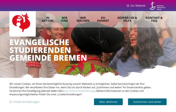 Vorschau von www.esg-bremen.de, Evangelische StudentInnengemeinde Bremen