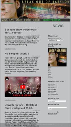 Vorschau der mobilen Webseite www.wolfmaahn.de, Maahn, Wolf