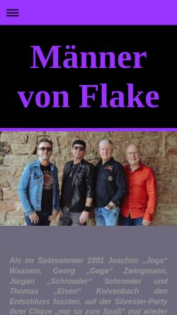 Vorschau der mobilen Webseite www.flake-maenner.de, Männer von Flake