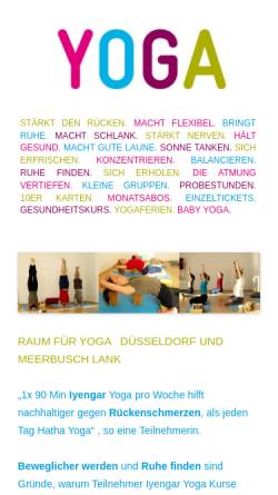 Vorschau der mobilen Webseite www.iyengar-hatha-yoga.de, Iyengar-Yoga-Kurse und Yogaferien