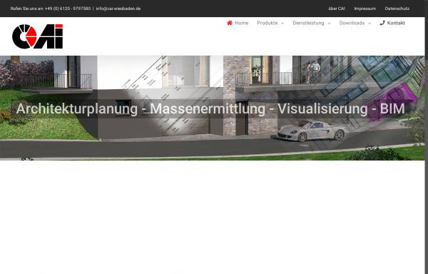Vorschau von www.cai-wiesbaden.de, CAI - Computerdesign für Architekten und Ingenieure